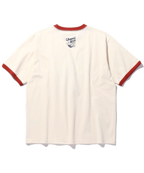 FREAK'S STORE（フリークスストア）の「WEB限定 ビッグシルエット DONUTS SIGN プリントTシャツ/リンガーTシャツ（Tシャツ/カットソー・メンズ・グリーン/ホワイト/ブラック/ホワイト×レッド・MEDIUM/LARGE/X-LARGE）」の7枚目の写真