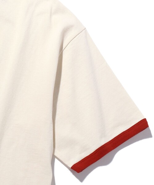 FREAK'S STORE（フリークスストア）の「WEB限定 ビッグシルエット DONUTS SIGN プリントTシャツ/リンガーTシャツ（Tシャツ/カットソー・メンズ・グリーン/ホワイト/ブラック/ホワイト×レッド・MEDIUM/LARGE/X-LARGE）」の13枚目の写真