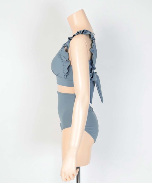 シードレス ショルダーフリルバックリボンビキニ SEA DRESS（シードレス）の「ショルダーフリルバックリボンビキニ/水着