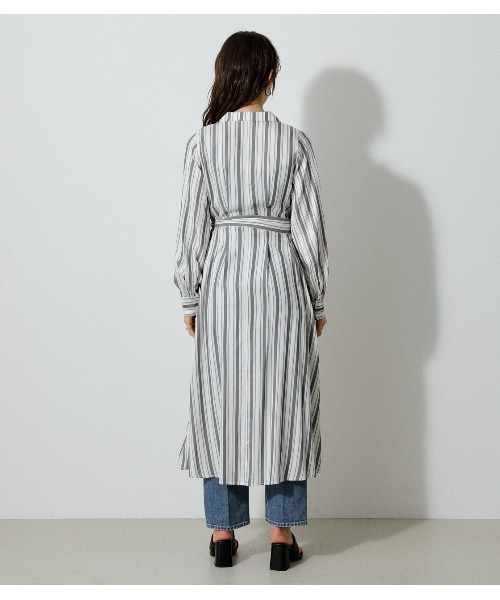 WAIST TUCK STRIPE ONEPIECE/ウエストタックストライプ
