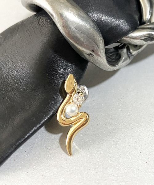 Bizarre ビザール 25Anniversary 1st Collection~サーペントバイパーパールシルバーピアス（ピアス（片耳用））｜BIZARRE（ビザール）
