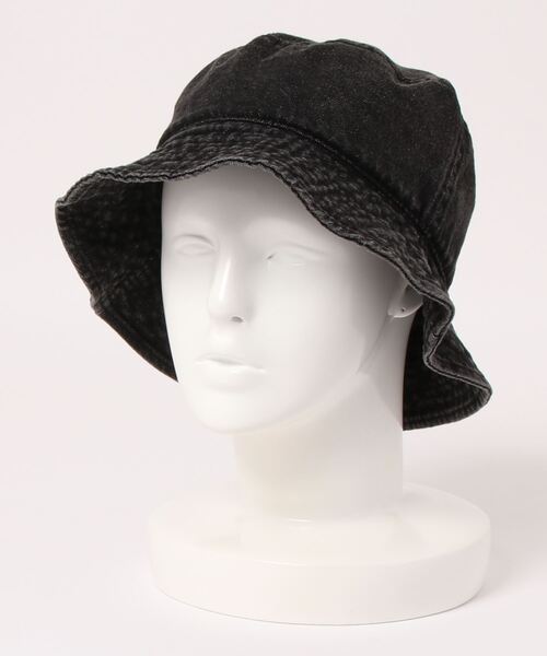 polcadot（ポルカドット）の「ビンテージデニム バケットハット（ハット・メンズ・ライトブルー/ブラック・FREE）」の4枚目の写真