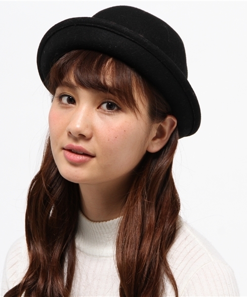 WEGO（ウィゴー）の「ボーラーハット（ハット・レディース・ブラック/ワイン・FREE）」の9枚目の写真