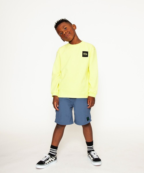 JUNKSOUL（ジャンクソウル）の「国内プリントJUNKSOUL OUTDOORボックスロゴロンＴ(M4)（Tシャツ/カットソー・キッズ・ホワイト/オレンジ/ベージュ/カーキ/ブラック/ライトブルー/杢グレー/ライトイエロー・120cm/130cm/140cm/150cm/160cm/110cm/100cm）」の7枚目の写真