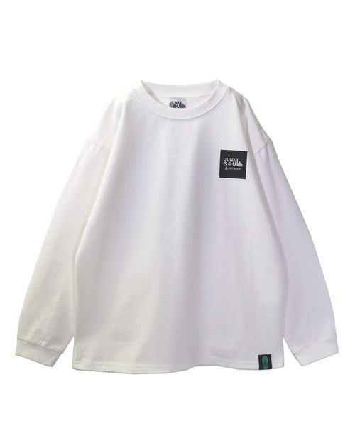 JUNKSOUL（ジャンクソウル）の「国内プリントJUNKSOUL OUTDOORボックスロゴロンＴ(M4)（Tシャツ/カットソー・キッズ・ホワイト/オレンジ/ベージュ/カーキ/ブラック/ライトブルー/杢グレー/ライトイエロー・120cm/130cm/140cm/150cm/160cm/110cm/100cm）」の10枚目の写真