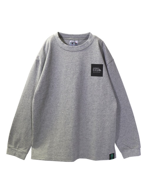 JUNKSOUL（ジャンクソウル）の「国内プリントJUNKSOUL OUTDOORボックスロゴロンＴ(M4)（Tシャツ/カットソー・キッズ・ホワイト/オレンジ/ベージュ/カーキ/ブラック/ライトブルー/杢グレー/ライトイエロー・120cm/130cm/140cm/150cm/160cm/110cm/100cm）」の16枚目の写真