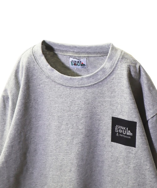 JUNKSOUL（ジャンクソウル）の「国内プリントJUNKSOUL OUTDOORボックスロゴロンＴ(M4)（Tシャツ/カットソー・キッズ・ホワイト/オレンジ/ベージュ/カーキ/ブラック/ライトブルー/杢グレー/ライトイエロー・120cm/130cm/140cm/150cm/160cm/110cm/100cm）」の17枚目の写真