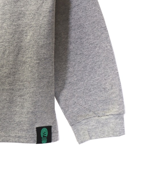 JUNKSOUL（ジャンクソウル）の「国内プリントJUNKSOUL OUTDOORボックスロゴロンＴ(M4)（Tシャツ/カットソー・キッズ・ホワイト/オレンジ/ベージュ/カーキ/ブラック/ライトブルー/杢グレー/ライトイエロー・120cm/130cm/140cm/150cm/160cm/110cm/100cm）」の19枚目の写真