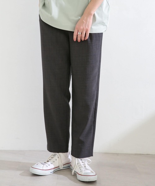 SENSE OF PLACE by URBAN RESEARCH(センスオブプレイスバイアーバンリサーチ)の「『セットアップ対応』リネンライクテーパードパンツ(スラックス・メンズ・チャコールグレー/ベージュ/グリーン/アイボリー・SMALL/MEDIUM/LARGE)」の5枚目の写真