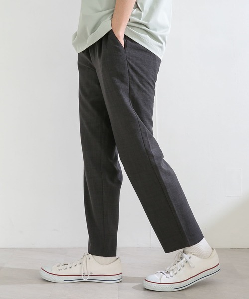 SENSE OF PLACE by URBAN RESEARCH(センスオブプレイスバイアーバンリサーチ)の「『セットアップ対応』リネンライクテーパードパンツ(スラックス・メンズ・チャコールグレー/ベージュ/グリーン/アイボリー・SMALL/MEDIUM/LARGE)」の13枚目の写真