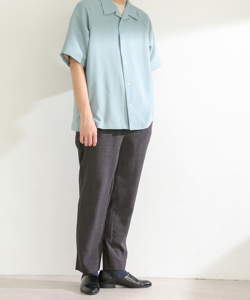 SENSE OF PLACE by URBAN RESEARCH(センスオブプレイスバイアーバンリサーチ)の「『セットアップ対応』リネンライクテーパードパンツ(スラックス・メンズ・チャコールグレー/ベージュ/グリーン/アイボリー・SMALL/MEDIUM/LARGE)」の10枚目の写真