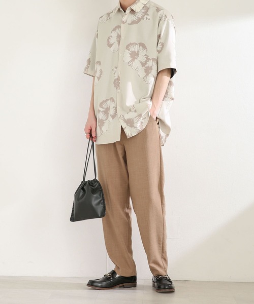 SENSE OF PLACE by URBAN RESEARCH(センスオブプレイスバイアーバンリサーチ)の「『セットアップ対応』リネンライクテーパードパンツ(スラックス・メンズ・チャコールグレー/ベージュ/グリーン/アイボリー・SMALL/MEDIUM/LARGE)」の20枚目の写真