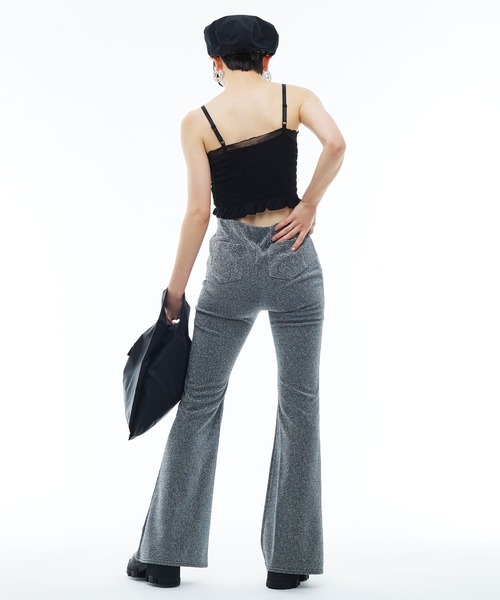 Narcissus（ナルシス）の「【Narcissus】シャーリングキャミソール（キャミソール・レディース・ホワイト/ブラック・FREE）」の6枚目の写真