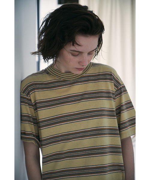 UNFIL（アンフィル）の「unfil | ボーダーTシャツワンピース WOMEN（ワンピース・レディース・イエロー系その他/ホワイト系その他5・0）」の21枚目の写真