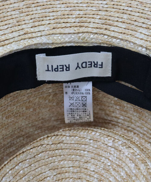 fredy repit（フレディレピ）の「ストローポークパイHAT（ハット・レディース・ベージュ・FREE）」の5枚目の写真