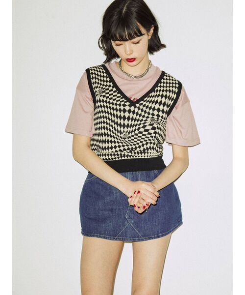 jouetie(ジュエティ)の「マイクロミニスカパン(デニムスカート・レディース・ブラック/ブルー・MEDIUM)」の7枚目の写真