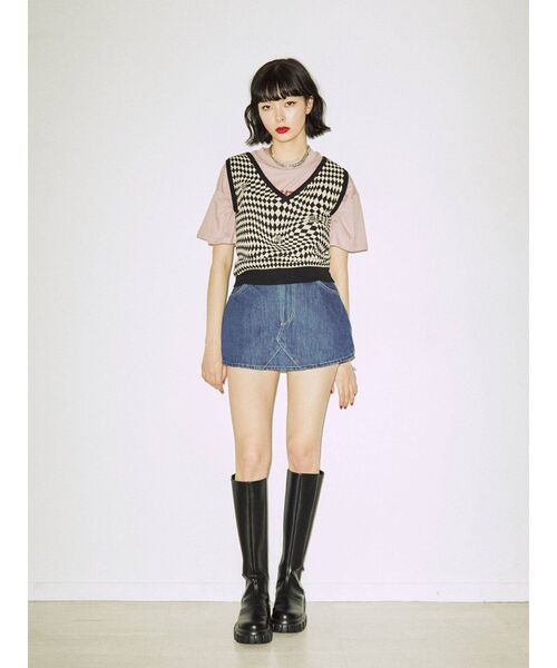 jouetie(ジュエティ)の「マイクロミニスカパン(デニムスカート・レディース・ブラック/ブルー・MEDIUM)」の22枚目の写真