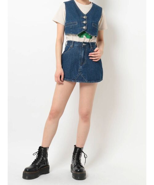 jouetie(ジュエティ)の「マイクロミニスカパン(デニムスカート・レディース・ブラック/ブルー・MEDIUM)」の15枚目の写真