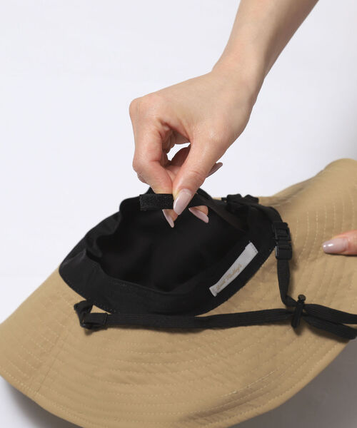 NOLLEY’S（ノーリーズ）の「ひも付きつば広HAT（ハット・レディース・ブラック/ベージュ・FREE）」の5枚目の写真