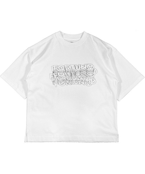 FORTUNA HOMME(フォルトゥナオム)の「FORTUNAHOMME ArtLogo Print-Tee(Tシャツ/カットソー・メンズ・ホワイト/ブラック・1/2)」の10枚目の写真