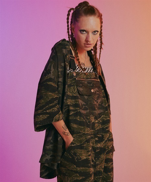 Candy Stripper（キャンディストリッパー）の「CND ARMY シャツ（シャツ/ブラウス・レディース・ブラック/カーキ・2）」の6枚目の写真