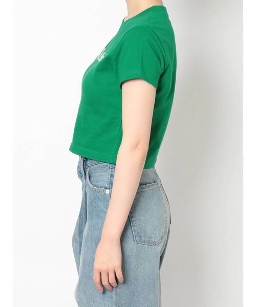 EVRIS(エヴリス)の「PLAYFUL MOOD クロップドTEE(Tシャツ/カットソー・レディース・ホワイト/ブラック/パープル/グリーン・FREE)」の19枚目の写真
