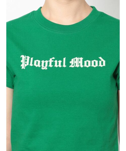 EVRIS(エヴリス)の「PLAYFUL MOOD クロップドTEE(Tシャツ/カットソー・レディース・ホワイト/ブラック/パープル/グリーン・FREE)」の16枚目の写真