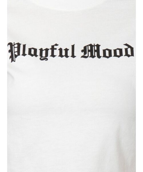 EVRIS(エヴリス)の「PLAYFUL MOOD クロップドTEE(Tシャツ/カットソー・レディース・ホワイト/ブラック/パープル/グリーン・FREE)」の11枚目の写真