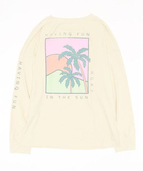 ROXY(ロキシー)の「HAVING FUN/ロキシー長袖ラッシュガード(水着)(ラッシュガード・レディース・ホワイト/ベージュ/パープル・SMALL/MEDIUM/LARGE)」の12枚目の写真