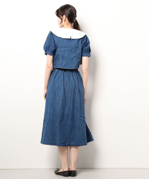 Clice de Paris（クリシェドゥパリス）の「K/デニムセットアップ（セットアップ・レディース・ブルー/サックスブルー・ONESIZE）」の4枚目の写真