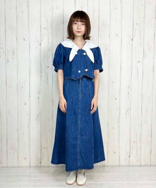 Clice de Paris（クリシェドゥパリス）の「K/デニムセットアップ（セットアップ・レディース・ブルー/サックスブルー・ONESIZE）」の16枚目の写真