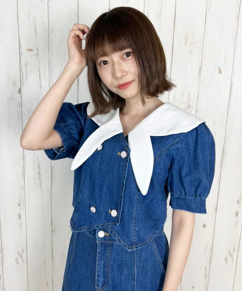 Clice de Paris（クリシェドゥパリス）の「K/デニムセットアップ（セットアップ・レディース・ブルー/サックスブルー・ONESIZE）」の11枚目の写真