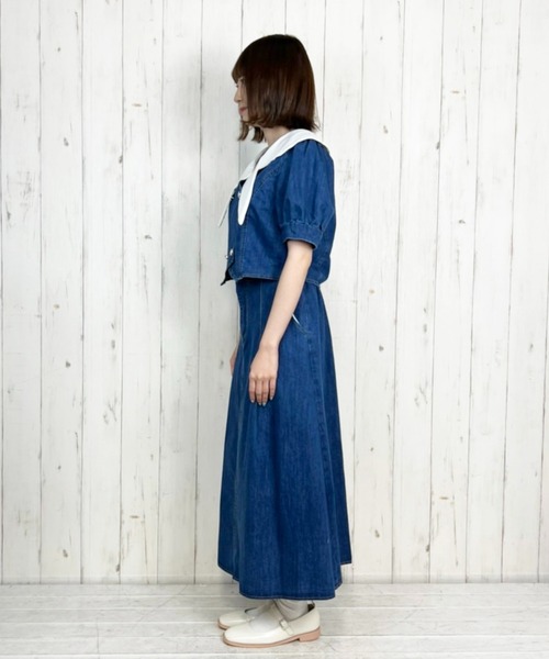 Clice de Paris（クリシェドゥパリス）の「K/デニムセットアップ（セットアップ・レディース・ブルー/サックスブルー・ONESIZE）」の14枚目の写真