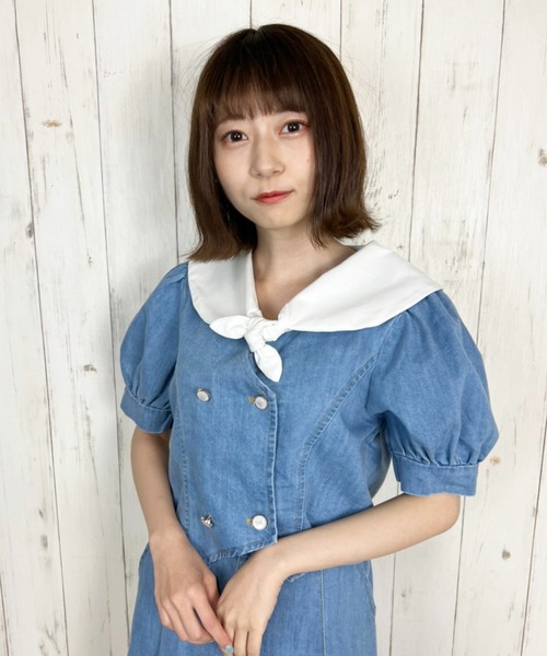 Clice de Paris（クリシェドゥパリス）の「K/デニムセットアップ（セットアップ・レディース・ブルー/サックスブルー・ONESIZE）」の9枚目の写真