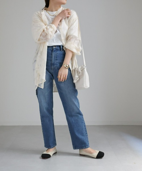 sakishimatokyo（サキシマトーキョー）の「＜選べる柄素材＞フラワー＆レースシャツ/ブラウス/羽織（シャツ/ブラウス・レディース・ブラック/アイボリー/スモークピンク/ネイビー/グリーン系その他/ホワイト系その他/ブラック系その他・M/FREE/フリー/S）」の22枚目の写真