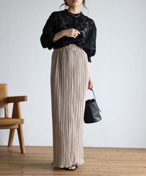 sakishimatokyo（サキシマトーキョー）の「＜選べる柄素材＞フラワー＆レースシャツ/ブラウス/羽織（シャツ/ブラウス・レディース・ブラック/アイボリー/スモークピンク/ネイビー/グリーン系その他/ホワイト系その他/ブラック系その他・M/FREE/フリー/S）」の11枚目の写真