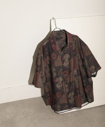 NILWAY | 総柄トロミ半袖オーバーサイズシャツ/柄シャツ(シャツ/ブラウス)