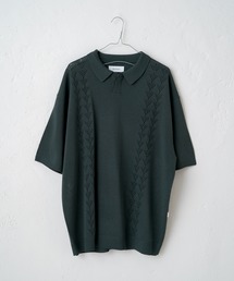 WHIMSIC | 【WHIMSIC】レトロパターンニットポロシャツ2(ポロシャツ)