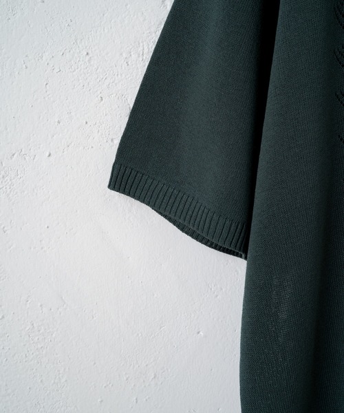 WHIMSIC（ウィムジック）の「【WHIMSIC】レトロパターンニットポロシャツ2（ポロシャツ・レディース・ベージュ/パープル/グリーン・FREE）」の12枚目の写真