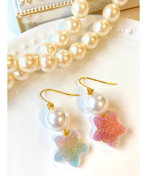 tone(トーン)の「【MUURABBTI】星のお菓子とパールピアス(MA)(ピアス(両耳用)・レディース・その他/その他1・FREE)」の2枚目の写真