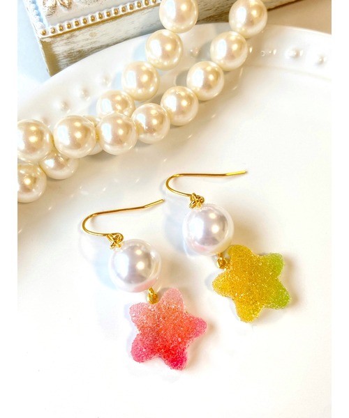tone(トーン)の「【MUURABBTI】星のお菓子とパールピアス(MA)(ピアス(両耳用)・レディース・その他/その他1・FREE)」の1枚目の写真