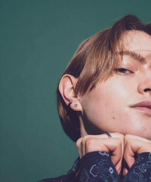 and cloud（アンドクラウド）の「Nocturnal Phases Pierce / Single（ピアス（片耳用）・レディース・シルバー/ブラック/イエローゴールド・FREE）」の6枚目の写真