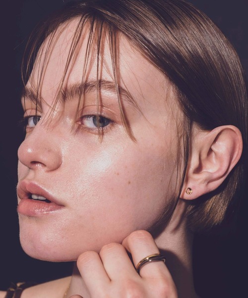 and cloud（アンドクラウド）の「Nocturnal Phases Pierce / Single（ピアス（片耳用）・レディース・シルバー/ブラック/イエローゴールド・FREE）」の8枚目の写真