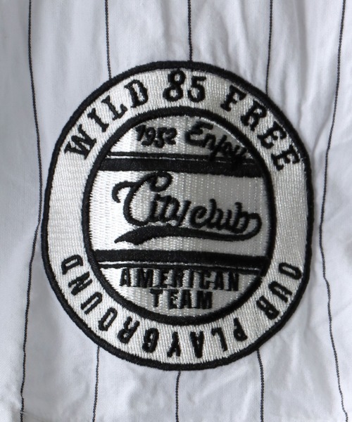 SITRY（シトリー）の「wide silhouette baseball shirt/ワイドシルエット ベースボール シャツ（シャツ/ブラウス・メンズ・ブラック/ネイビー/グリーン/イエロー/ワイン/ブラック系その他/ブルー系その他/ホワイト系その他・M/L）」の15枚目の写真