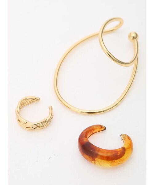 ehka sopo（エヘカソポ）の「イヤーカフセット（ネックレス・レディース・オフホワイト/ブラウン/グレー・ﾌﾘ-）」の7枚目の写真