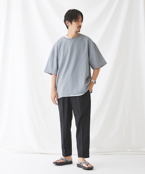 JOURNAL STANDARD(ジャーナルスタンダード)の「トロワッシャー アンクル ブッチャー1プリーツ パンツ(スラックス・メンズ・チャコールグレー/ブラック/ベージュ/ベージュ系その他・SMALL/MEDIUM/LARGE)」の5枚目の写真