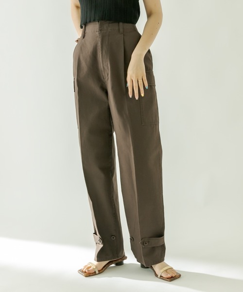 mystic（ミスティック）の「カーゴパンツ（カーゴパンツ・レディース・オフホワイト/ブラウン/パープル・1/2）」の3枚目の写真