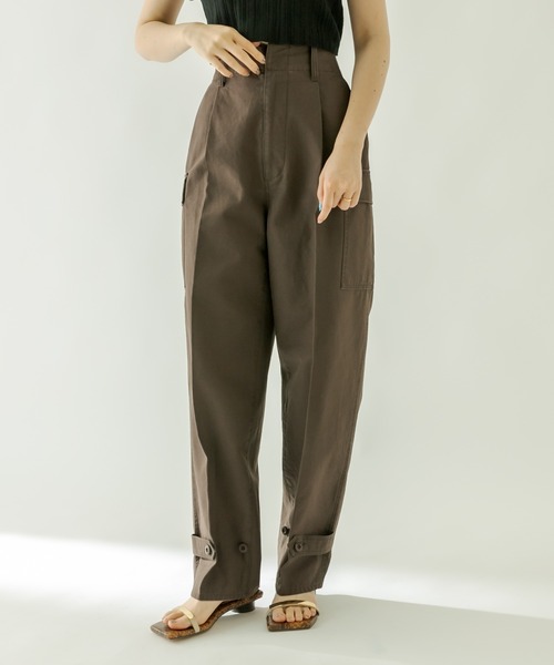 mystic（ミスティック）の「カーゴパンツ（カーゴパンツ・レディース・オフホワイト/ブラウン/パープル・1/2）」の4枚目の写真