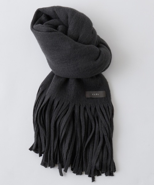 CLEL（クレイル）の「【CLEL】Volume Loose Muffler/ボリュームルーズマフラー（マフラー・メンズ・モカ/アイボリー/チャコールグレー・FREE）」の4枚目の写真