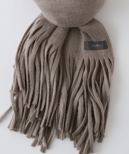 CLEL（クレイル）の「【CLEL】Volume Loose Muffler/ボリュームルーズマフラー（マフラー・メンズ・モカ/アイボリー/チャコールグレー・FREE）」の21枚目の写真